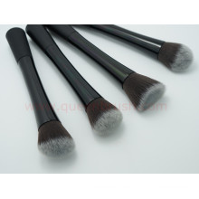 Metal Kabuki cepillos 4pcs sintético pelo cosméticos conjunto de cepillo de maquillaje